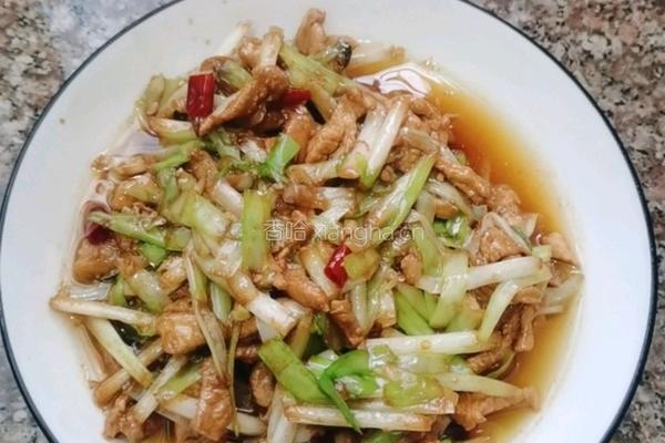 韭黄肉丝的做法图解6