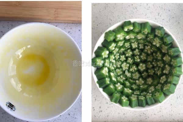 满天星秋葵土豆泥的做法图解2