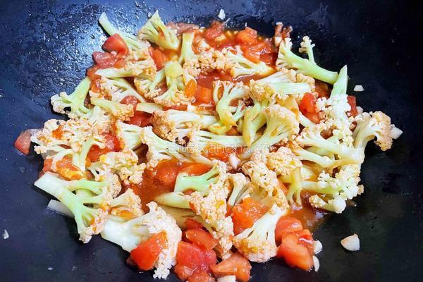 番茄菜花的做法图解11