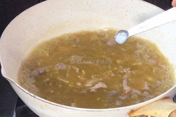 酸汤肉片的做法图解12
