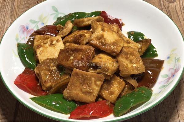 青番茄酱烧豆干的做法图解12