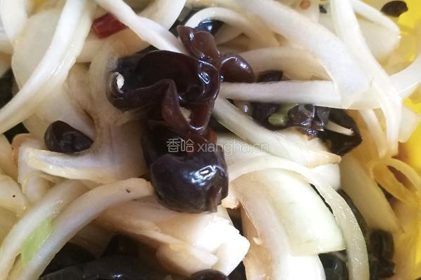 凉拌洋葱木耳的做法图解5