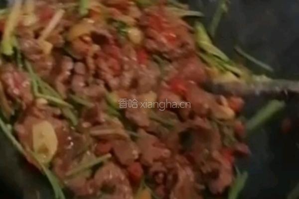 小炒牛肉的做法图解7