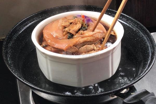猪膀酿梅干菜的做法图解11