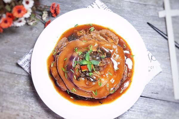 猪膀酿梅干菜的做法图解16