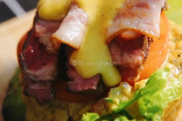 自制牛上脑汉堡的做法图解10