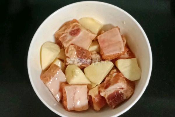 排骨蒸山药的做法图解6