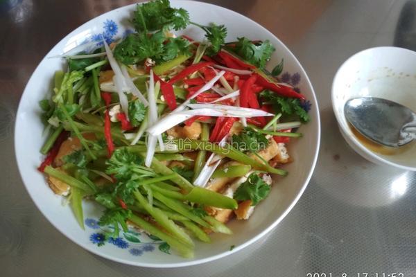 凉拌炸豆腐的做法图解7