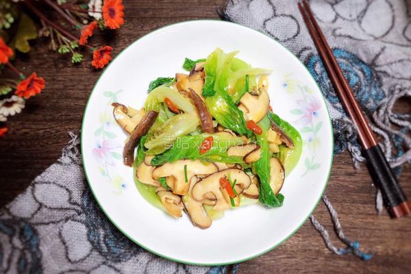 生菜炒香菇的做法图解13