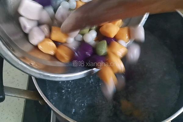 红糖酒酿芋圆的做法图解6