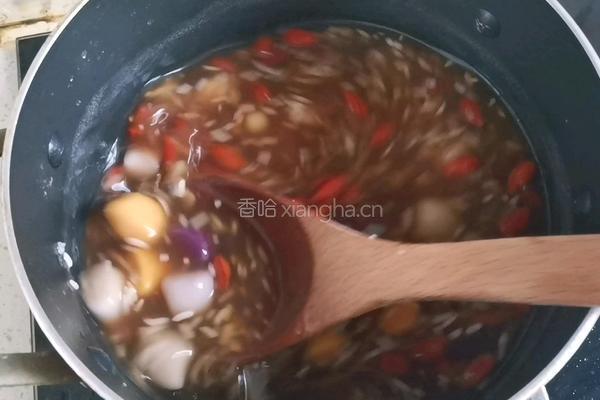 红糖酒酿芋圆的做法图解10