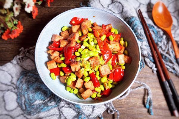 辣椒毛豆炒午餐肉的做法图解15
