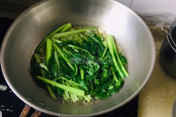 小白菜拌粉丝的做法图解4