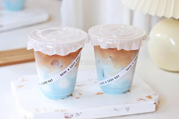 瓦尔登蓝椰拿铁的做法图解8
