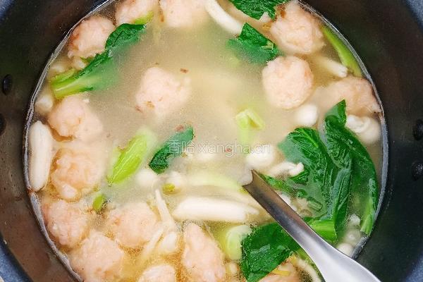 菌菇虾滑汤的做法图解11