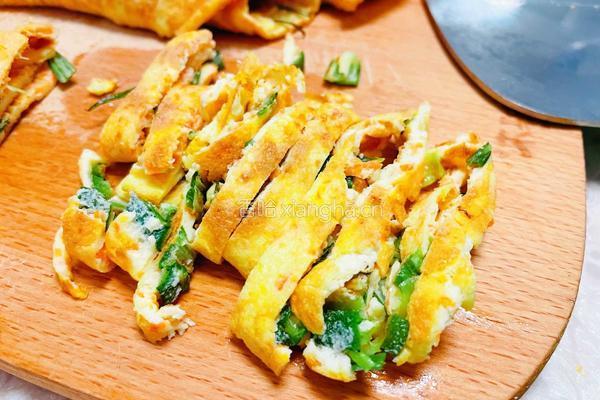 9个月宝宝辅食～秋葵鸡蛋饼的做法图解5