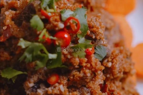 家庭版红薯粉蒸牛肉的做法图解6