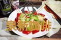 红椒丝瓜炒肉片