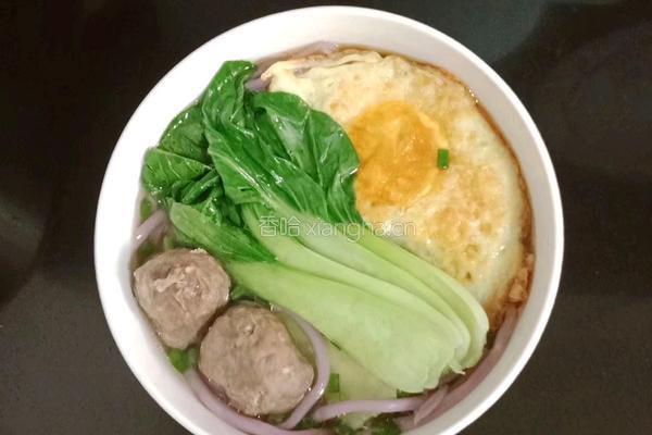 牛肉丸鸡蛋紫薯粉的做法图解9