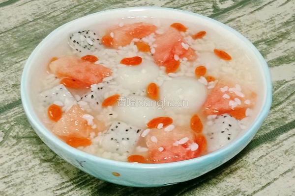 水果酒酿汤圆的做法图解15