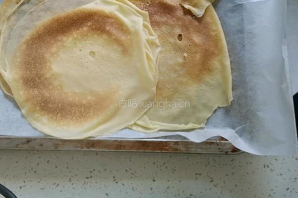 芒果千层蛋糕（薄饼机版）的做法图解8