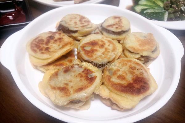 香煎茄饼的做法图解8
