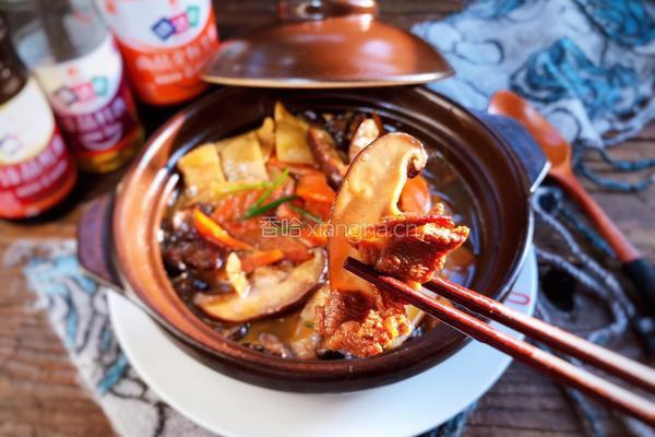 香菇冬笋肉片煲的做法图解15