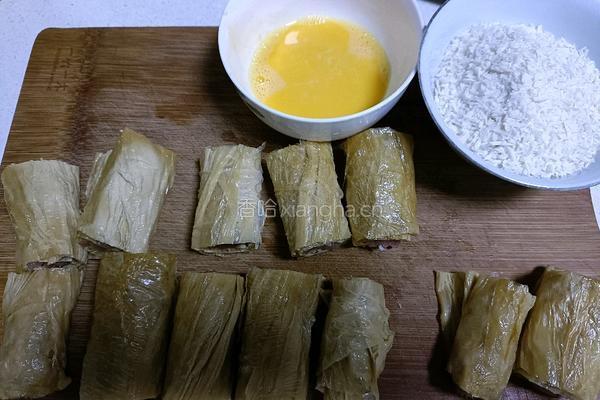 雪花肉沫腐皮卷的做法图解6