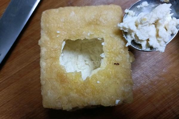 盐卤老豆腐酿肉的做法图解10