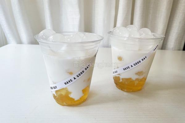 雪梨桂花金橘生椰拿铁的做法图解11