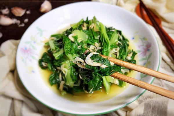 虾米炒白菜的做法图解9