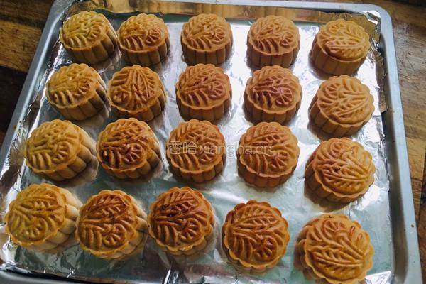 蜂蜜黑豆沙月饼的做法图解14