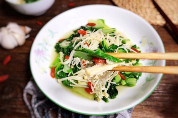 金针菇炒白菜的做法图解11