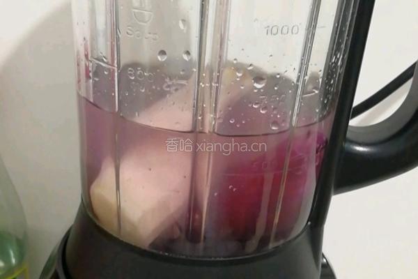 紫薯山药紫米糊的做法图解3