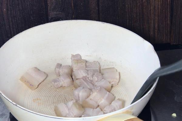 茭白烧肉的做法图解6