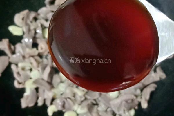 酸豆角炒鸭肾的做法图解11