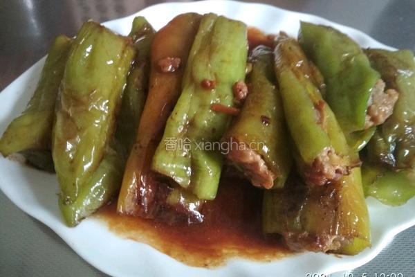 辣椒酿肉的做法图解9