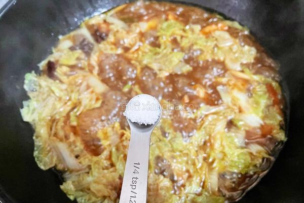 猪肉白菜炖粉条的做法图解18