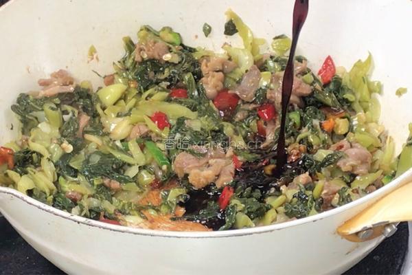 冲菜炒肉的做法图解9