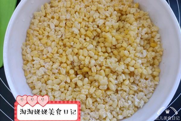 无糖夹馅儿绿豆糕的做法图解3