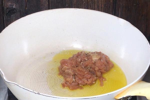 小白菜炒肉丝的做法图解6