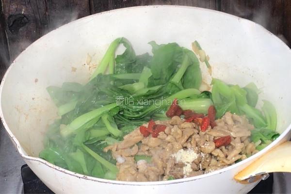 小白菜炒肉丝的做法图解10