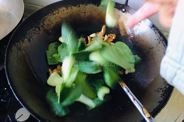 油滋啦炒油菜的做法图解4