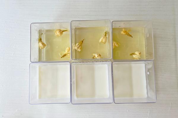 椰香茉莉双层布丁的做法图解10