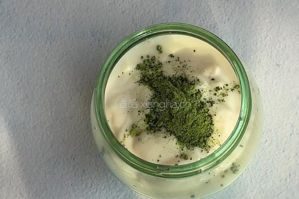 椰香抹茶酸奶杯的做法图解1