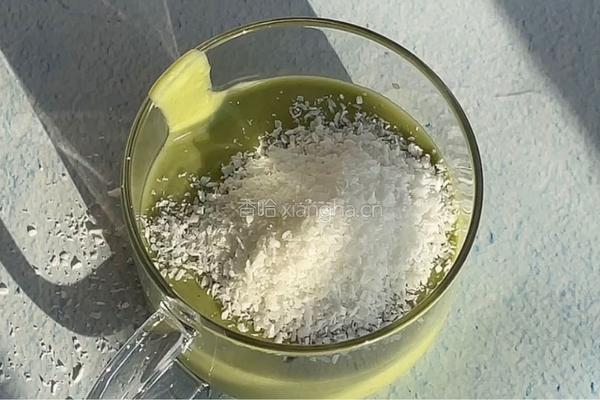 椰香抹茶酸奶杯的做法图解4