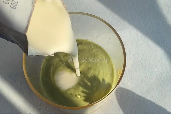 椰香抹茶酸奶杯的做法图解9