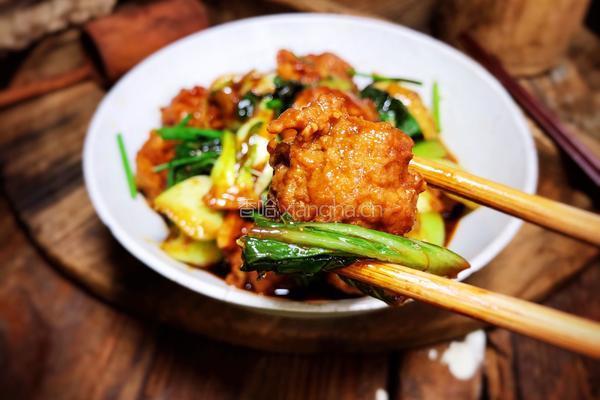 小白菜烧肉圆子的做法图解9