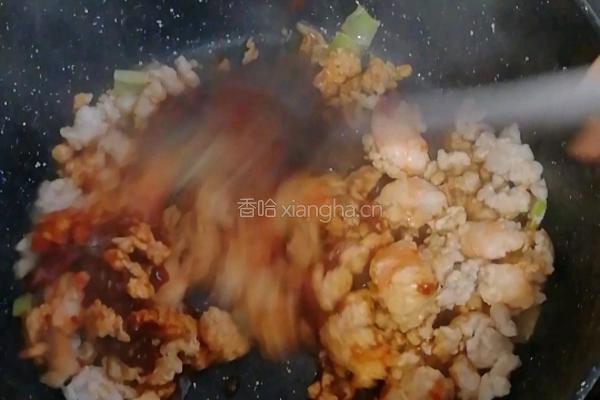 肉末虾仁豆腐的做法图解4