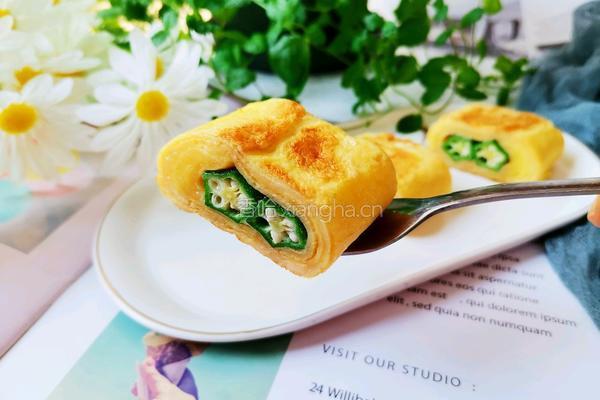 秋葵厚蛋烧的做法图解14